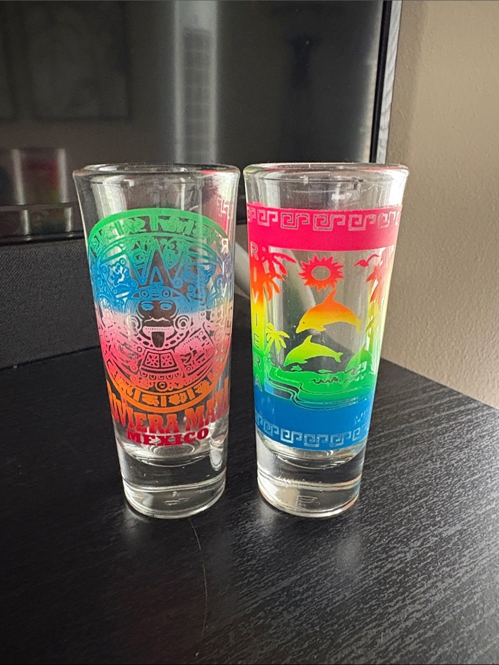 Maya Neon Rainbow Shot Glass - Multicolor Marina Design